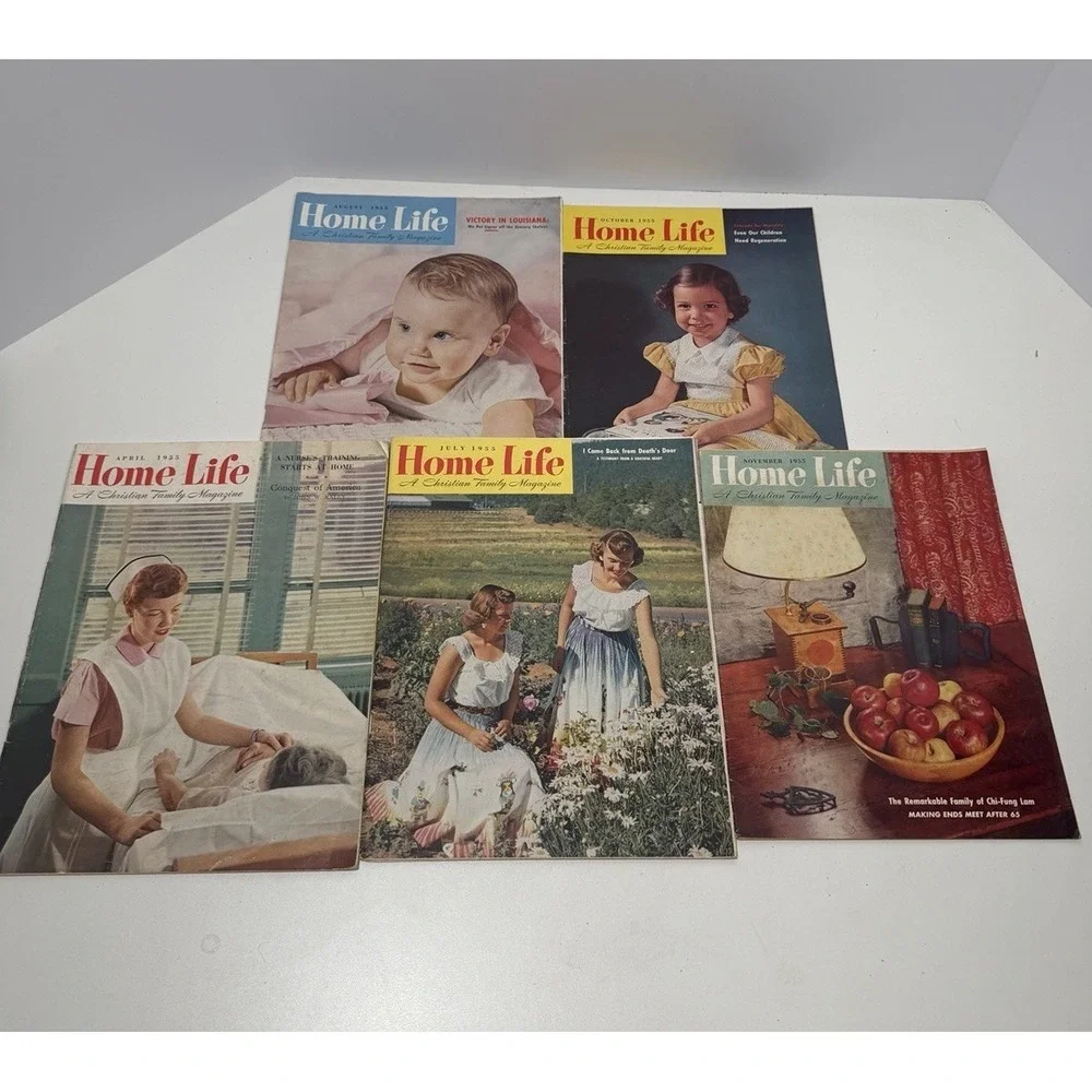 1955 Home Life Magazine‎ 5 Lot A Christian Family Magazine
